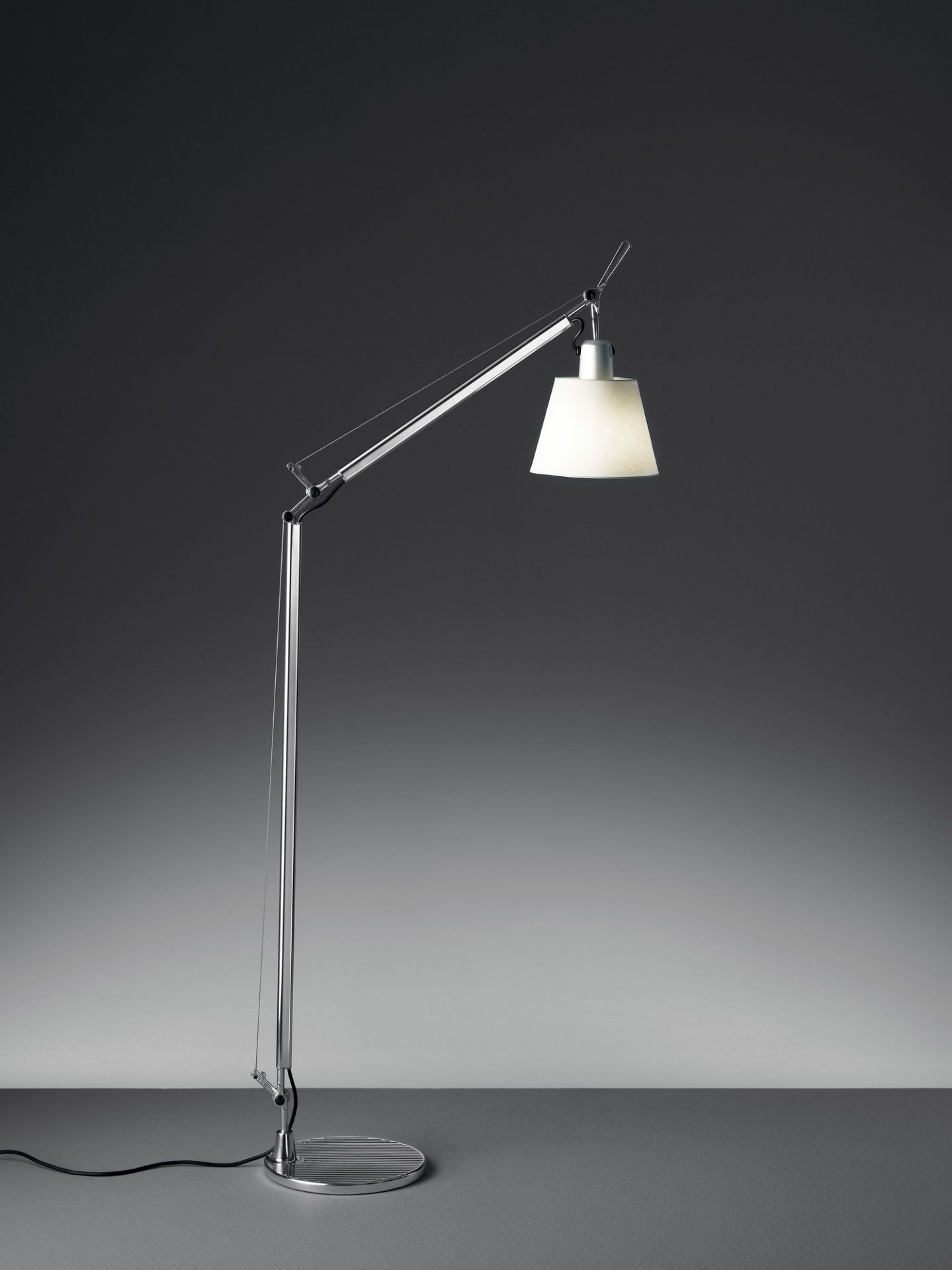Tolomeo Basculante Reading Floor Floor lamp body with shade in